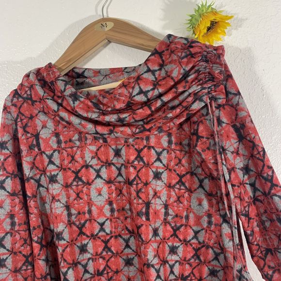Ruby Rd. Tye Dye Cowl Neck Tassel Knit Sweater Size Small Women’s - Picture 4 of 10
